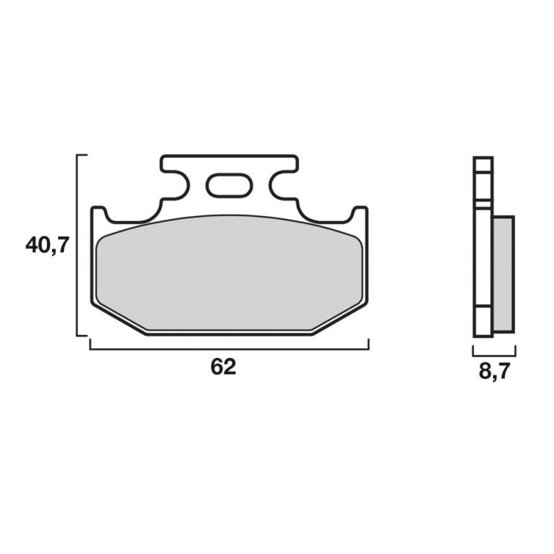 BREMBO PLAQUETTE KAWA KRI 250 AR  KA16/M2 AR
