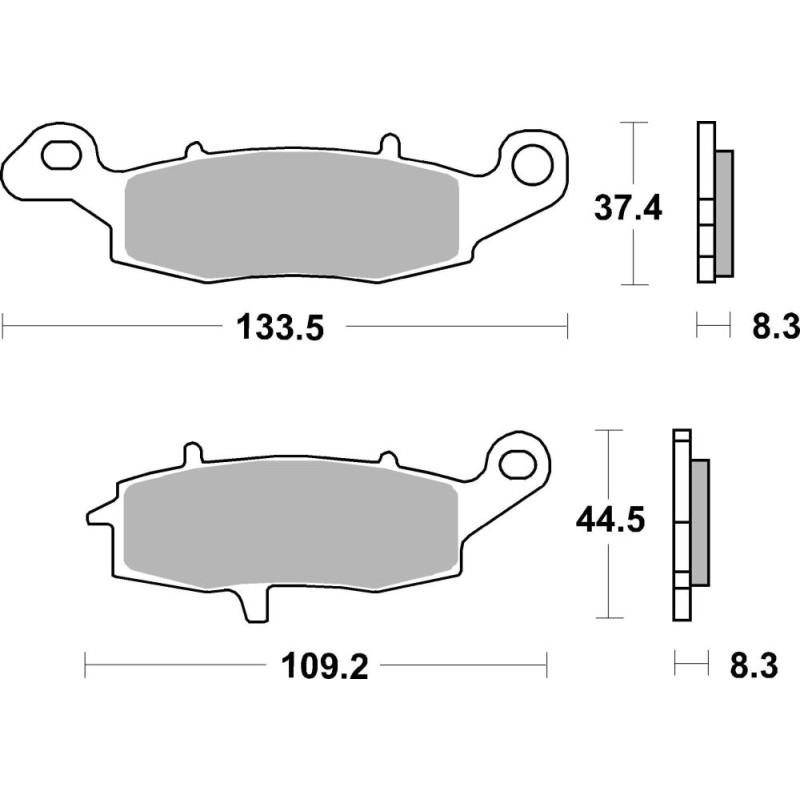 BREMBO PLAQUETTE VN800/GPZ1100/VN1500/ZR1100/SV650S   KA22/M2