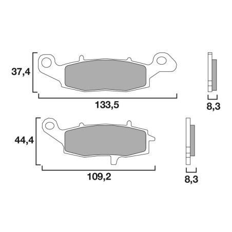 BREMBO PLAQUETTE GSX750 INAZUMA/VN800/ZR1100/VN1500   KA21