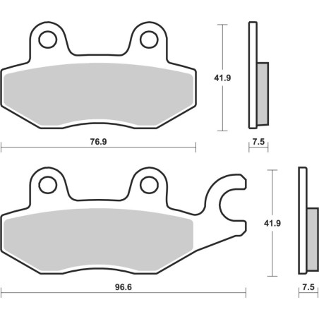 BREMBO PLAQUETTE AVANT RACING KAWASAKI Z 400 19-