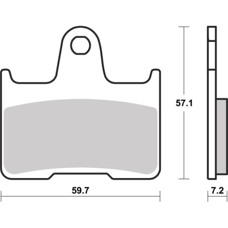 BREMBO PLAQUETTE SINT ZXR750 STING/ZX12R 04 KS04/M2 AR