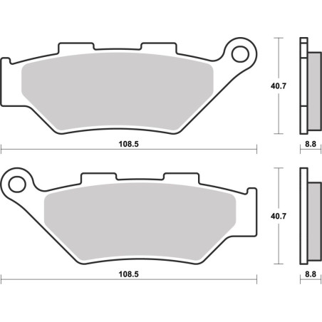BREMBO PLAQUETTE SINT ARRIERE BMW M1000 RR 21-