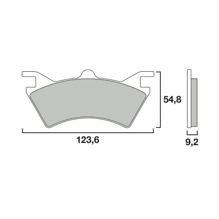 BREMBO PLAQUETTE CROSS RACE AR POLARIS 325  PO04/MX5
