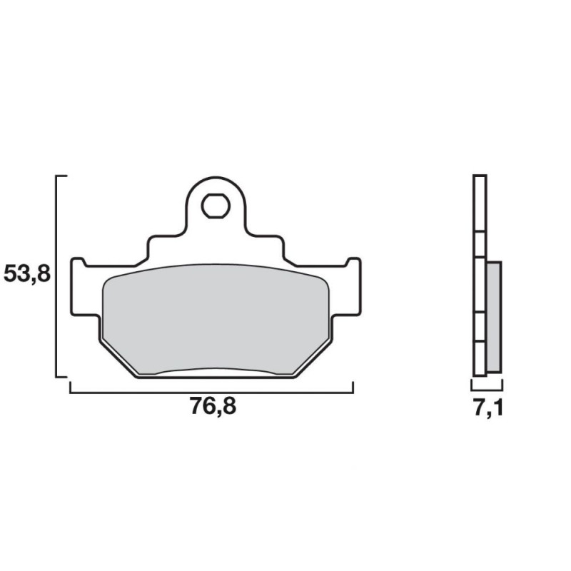 BREMBO PLAQUETTE DR600S/DR650/DAKAR   SU12