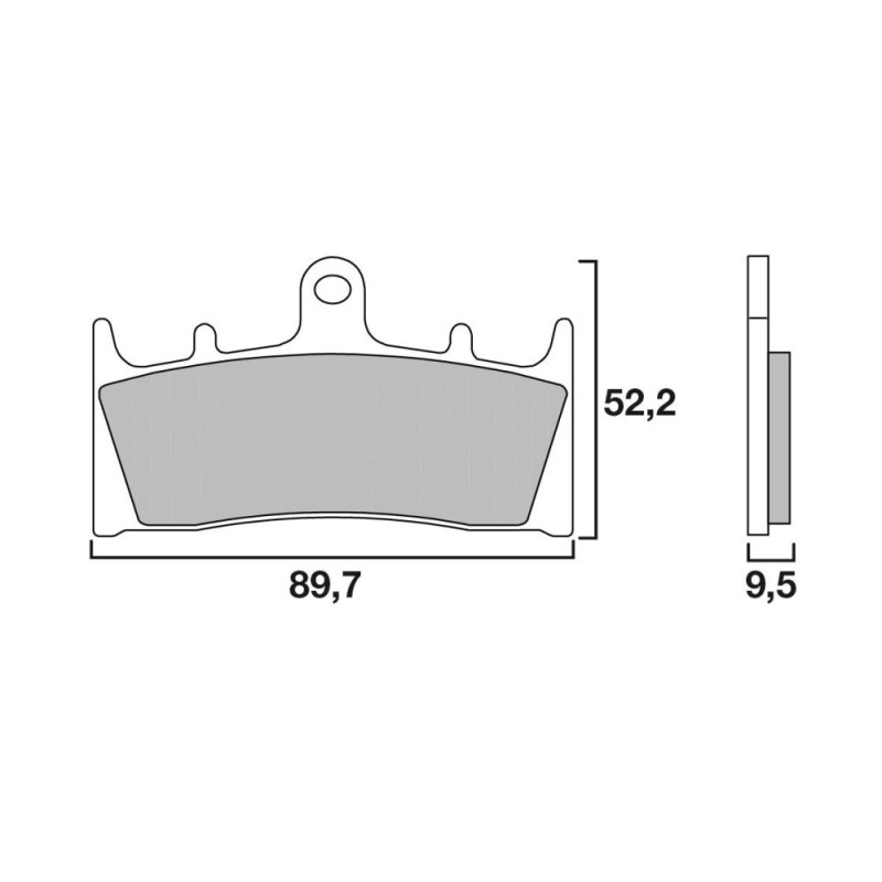 BREMBO PLAQUETTE GSXR750 94-/GSXR1100 93-   SU19/M2