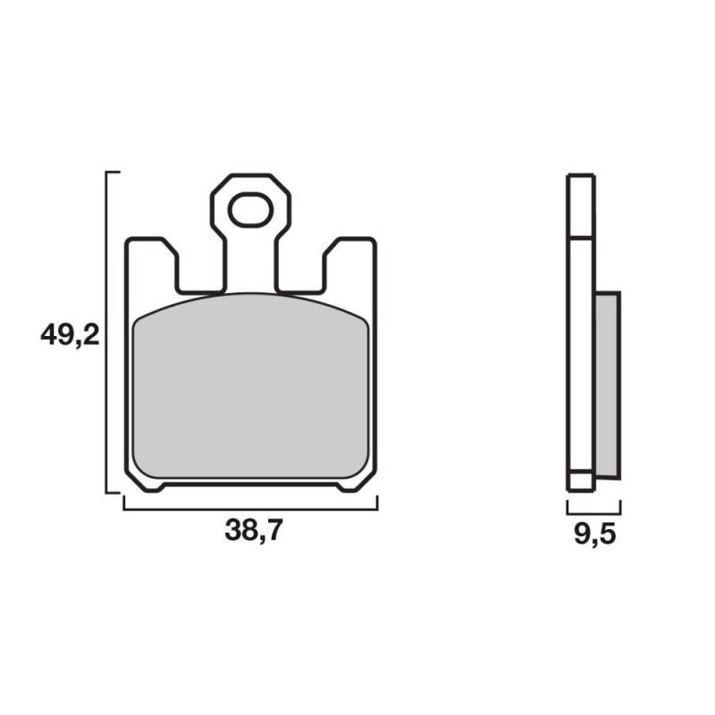 BREMBO PLAQUETTE SINT KAW ZX6R/636 03-   KS11/M2