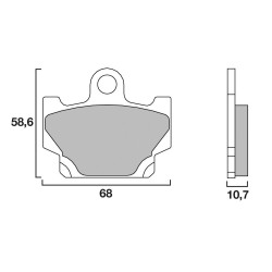 BREMBO PLAQUETTE AVANT YAMAHA FJR 1300 ABS 06-
