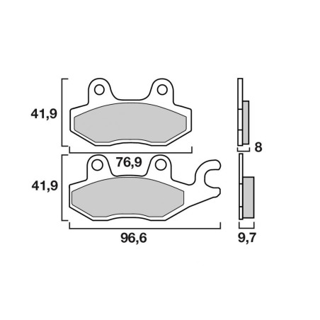 BREMBO PLAQUETTE YAM XV400/535 VIRAGO   YA20