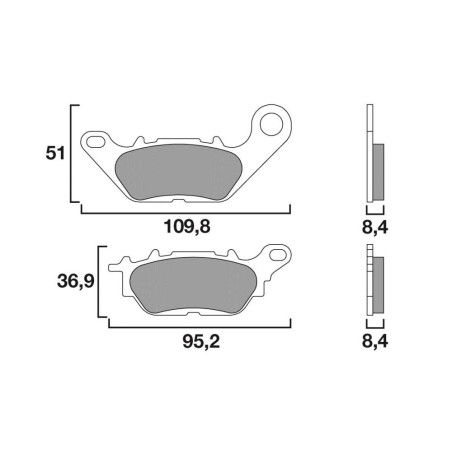 BREMBO PLAQUETTE XJ600 DIVERSION/XV1100/XJ900/XV535   YA27/M2