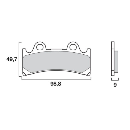 BREMBO PLAQUETTE SYNTHER RACE GT AV YZF750   YA30/M3