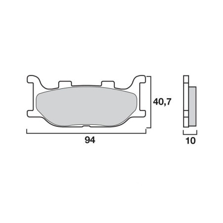 BREMBO PLAQUETTE SINTER 07YA34LA EQU. GALFER FD169