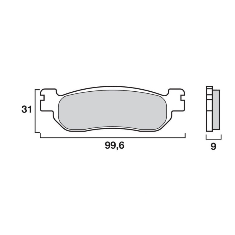 BREMBO PLAQUETTE YZF600/FZR1000/VMAX1200 93-   YA28/M2