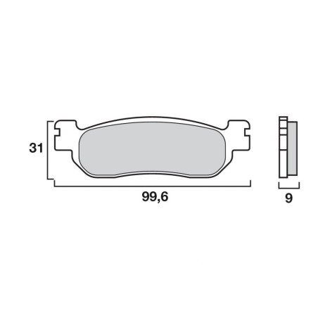 BREMBO PLAQUETTE YZF600/FZR1000/VMAX1200 93-   YA28/M2