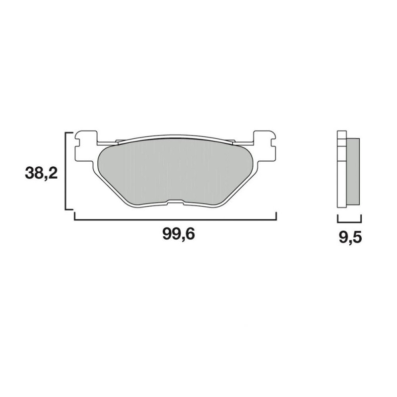 BREMBO PLAQUETTE SINT 1000 R1 96-/YZF750 R7 99-   YA34/M2 AR