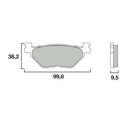 BREMBO PLAQUETTE AR TDM900 02-/ FJ1300 R 01-   YA39
