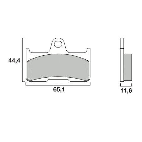 BREMBO PLAQUETTE AVANT CROSS QUAD YFS200 BLASTER   YA21/MX1