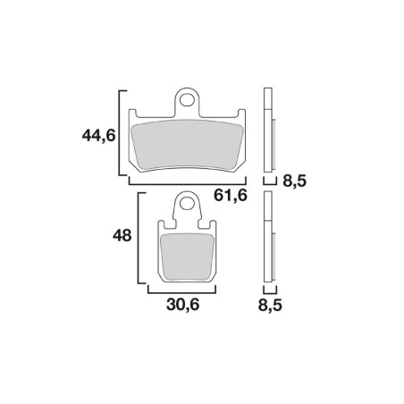 BREMBO PLAQUETTE AVANT YAM 1000 YZF R1 07-