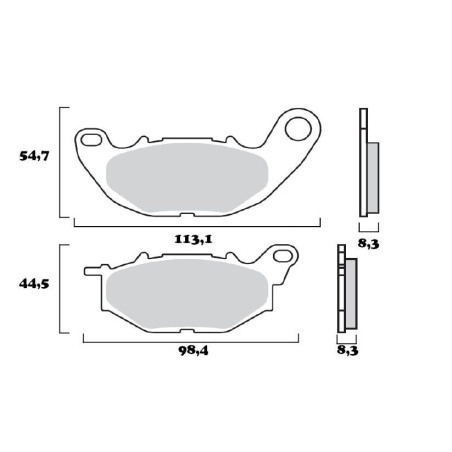 BREMBO PLAQUETTE AVANT YAMAHA YZF R25/ YZF R3 15-