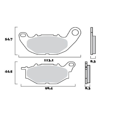 BREMBO PLAQUETTE AVANT SINTER YAMAHA YZF R25/ YZF R3 15-