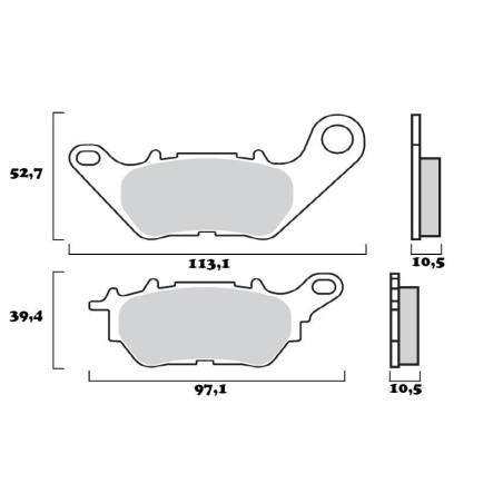 BREMBO PLAQUETTE SINTER EVOLUTION SC  YAM YZF R25/ YZF R3