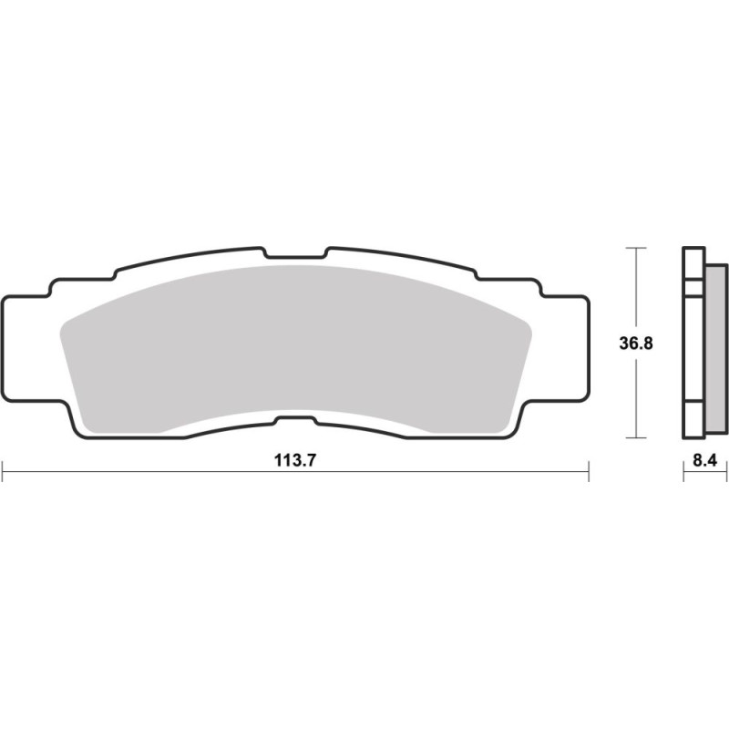 BREMBO PLAQUETTE AVT YAMAHA YZ/YZF/WR 250/450 22-