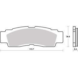 BREMBO PLAQUETTE AVANT YAMAHA YZ/YZF/WR 250/450 22-