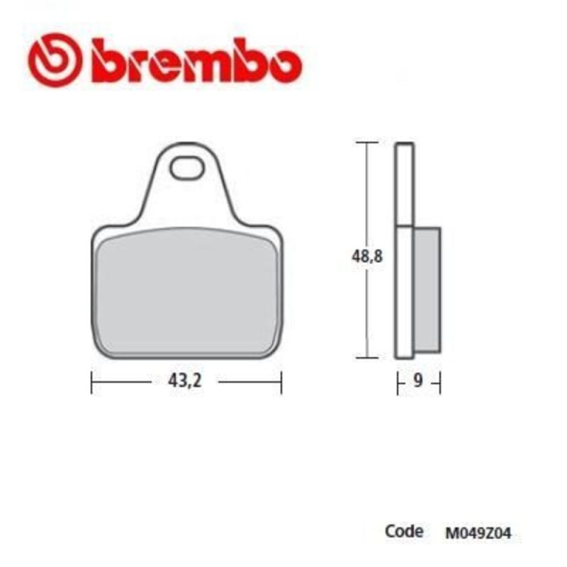 BREMBO PAIRE DE PLAQUETTES DE FREIN Z04 TYPE N M028