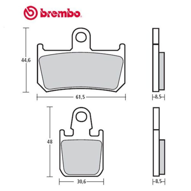 BREMBO PAIRE DE PLAQUETTES DE FREIN Z03 ENDU TYPE F M518 REMP07A22630