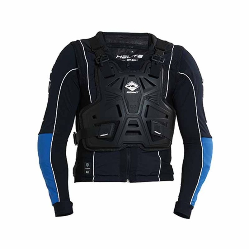 HELITE VESTE AIRBAG OFF-ROAD AVEC MANCHES - NOIR/BLEU