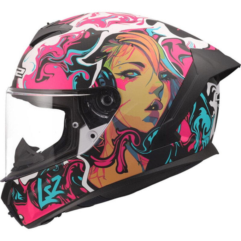 LS2 FF820 RAPID III CYBERG - NOIR/ROSE