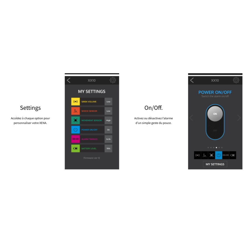 XENA BLOQUE DISQUE ALARME XX10 BLUETOOTH SRA