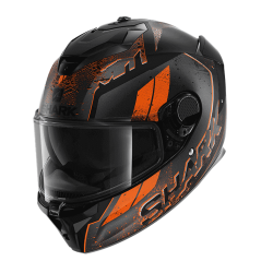 SHARK INTÉGRAL SPARTAN GT RYSER MAT NOIR ORANGE