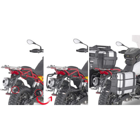 GIVI SUP. VALISES MONOKEY MOTO GUZZI V85TT (PLOR8203MK)