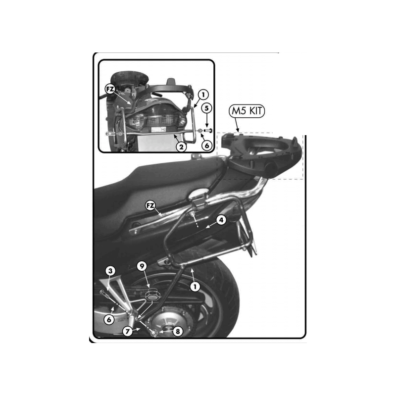 GIVI SUP. VALISES MONOKEY HONDA VFR 800 (PL257)