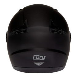 FURY CASQUE JET ANGEL NOIR MAT AVEC VISIÈRE MIROIR OR