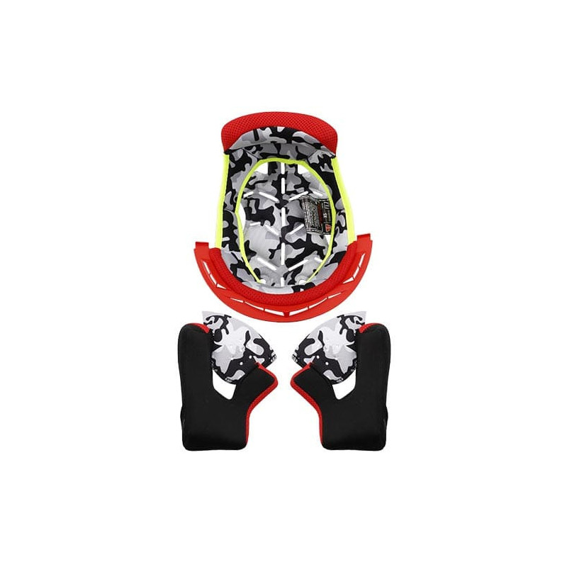 LS2 KIT COIFFE ET JOUES ROUGE MX437 FAST EVO JUNIOR