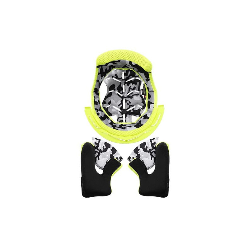 LS2 KIT COIFFE ET JOUES JAUNE MX437 FAST EVO