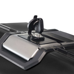 SHAD VALISE DROITE TR36R TERRA ALUMINIUM BLACK EDITION