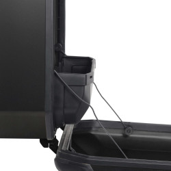 SHAD VALISE DROITE TR36R TERRA ALUMINIUM BLACK EDITION