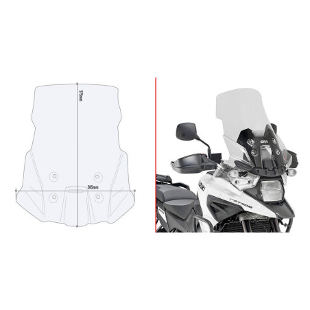 GIVI BULLE INCOLORE SUZUKI V-STROM 1050 '20 (D3117ST)