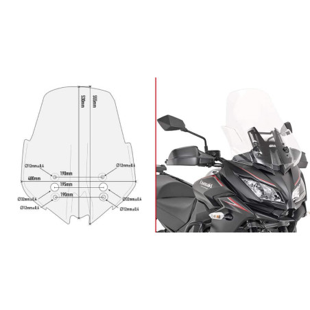 GIVI BULLE KAWASAKI VERSYS 1000 '17 A 18 (D4120ST)