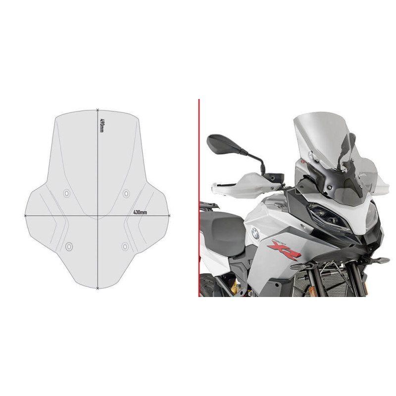 GIVI BULLE FUMEE BMW F900XR '20 (D5137S)