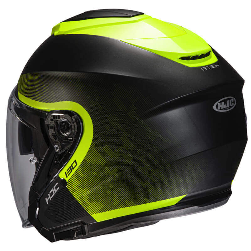 HJC CASQUE JET i30 DEXTA AVEC VISIÈRE MIROIR BLEU