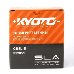 KYOTO BATTERIE GB5L-B - SLA AGM (ACIDE REMPLI)