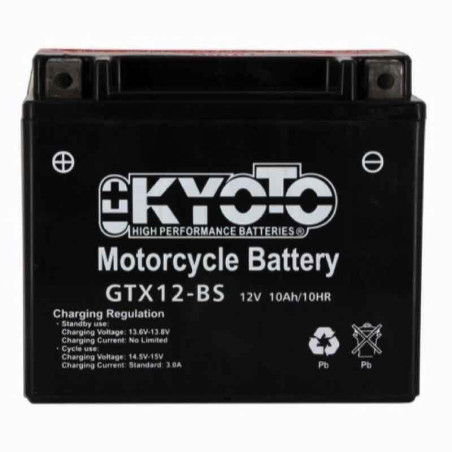 KYOTO BATTERIE GTX12-BS AGM - AVEC PACK ACIDE (INCLUS)