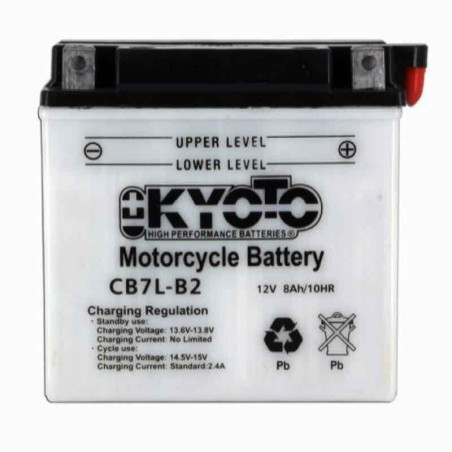 KYOTO BATTERIE YB7L-B2 AGM - AVEC PACK ACIDE (INCLUS)