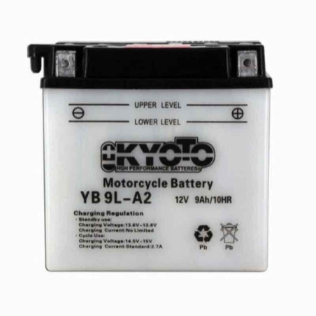 KYOTO BATTERIE YB9L-A2 AGM - AVEC PACK ACIDE (INCLUS)