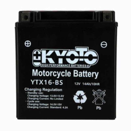 KYOTO BATTERIE GTX16-BS AGM - AVEC PACK ACIDE (INCLUS)