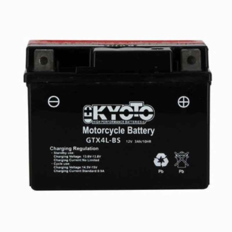 KYOTO BATTERIE GTX4L-BS AGM - AVEC PACK ACIDE (INCLUS)