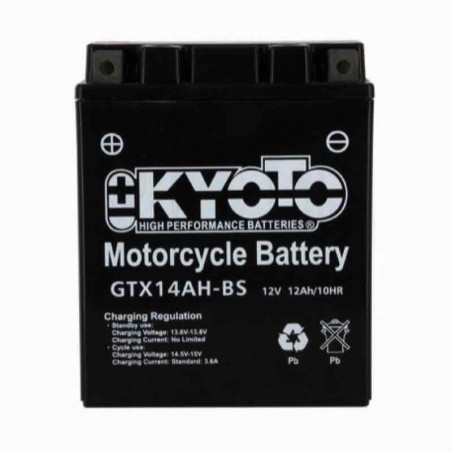KYOTO BATTERIE GTX14AH-BS AGM - AVEC PACK ACIDE (INCLUS)